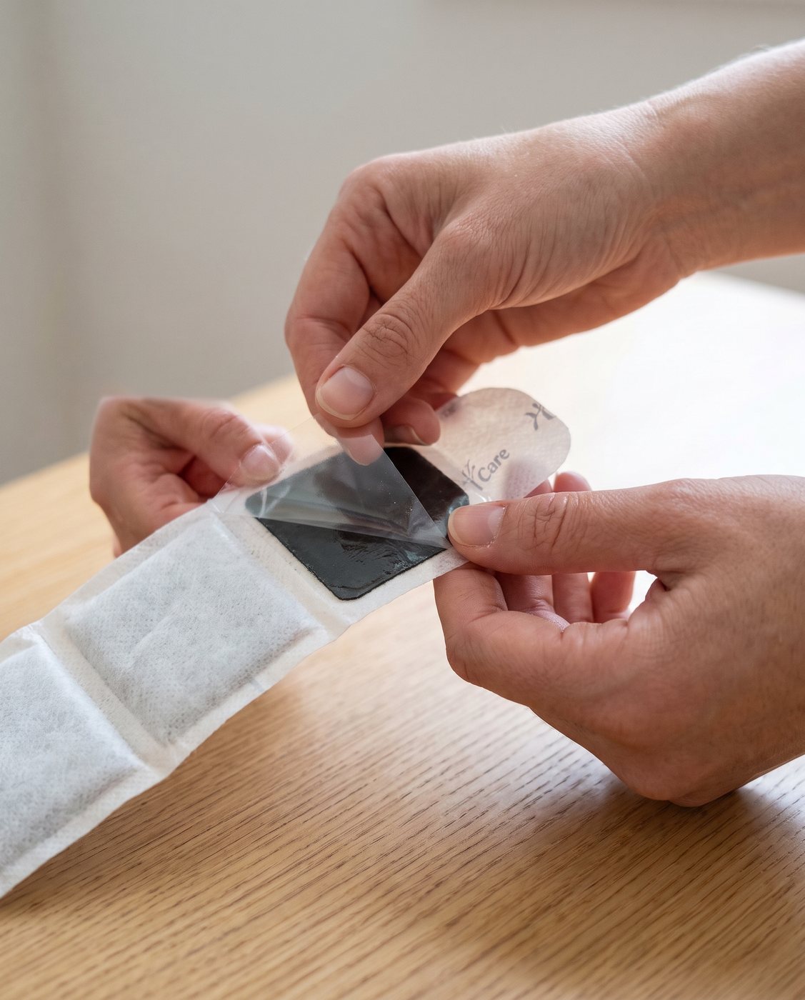 Quitar el papel protector del adhesivo